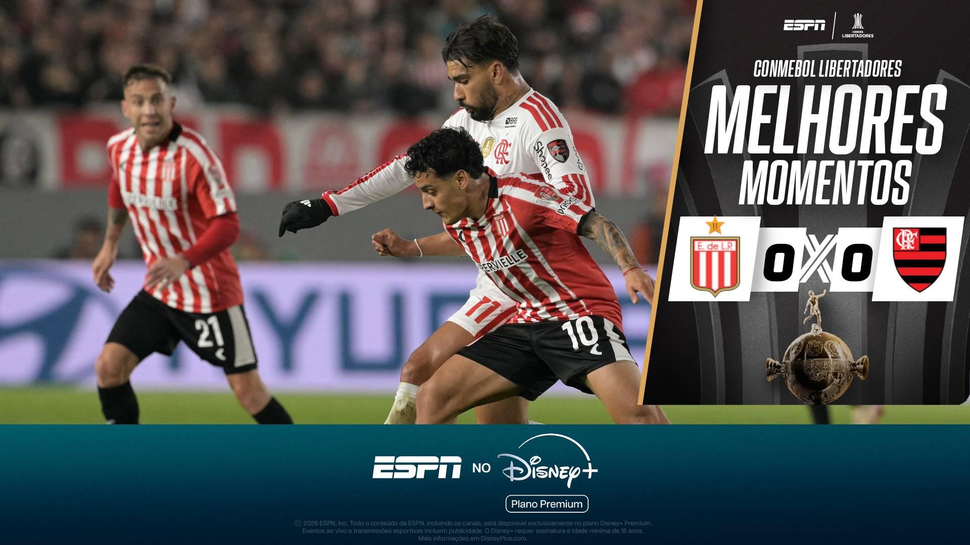 Flamengo segura pressão do Estudiantes e empata no jogo de ida da semifinal da Libertadores; VEJA como foi