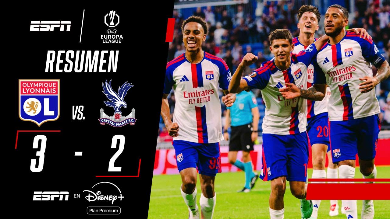 Lyon venció al Crystal Palace y sigue con puntaje ideal en la Europa League