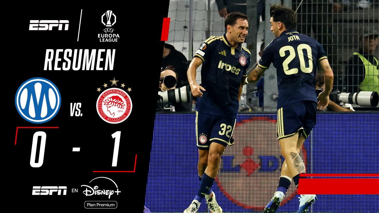 Con gol de Hezze, Olympiacos derrotó al Olympique de Marsella en la Europa League