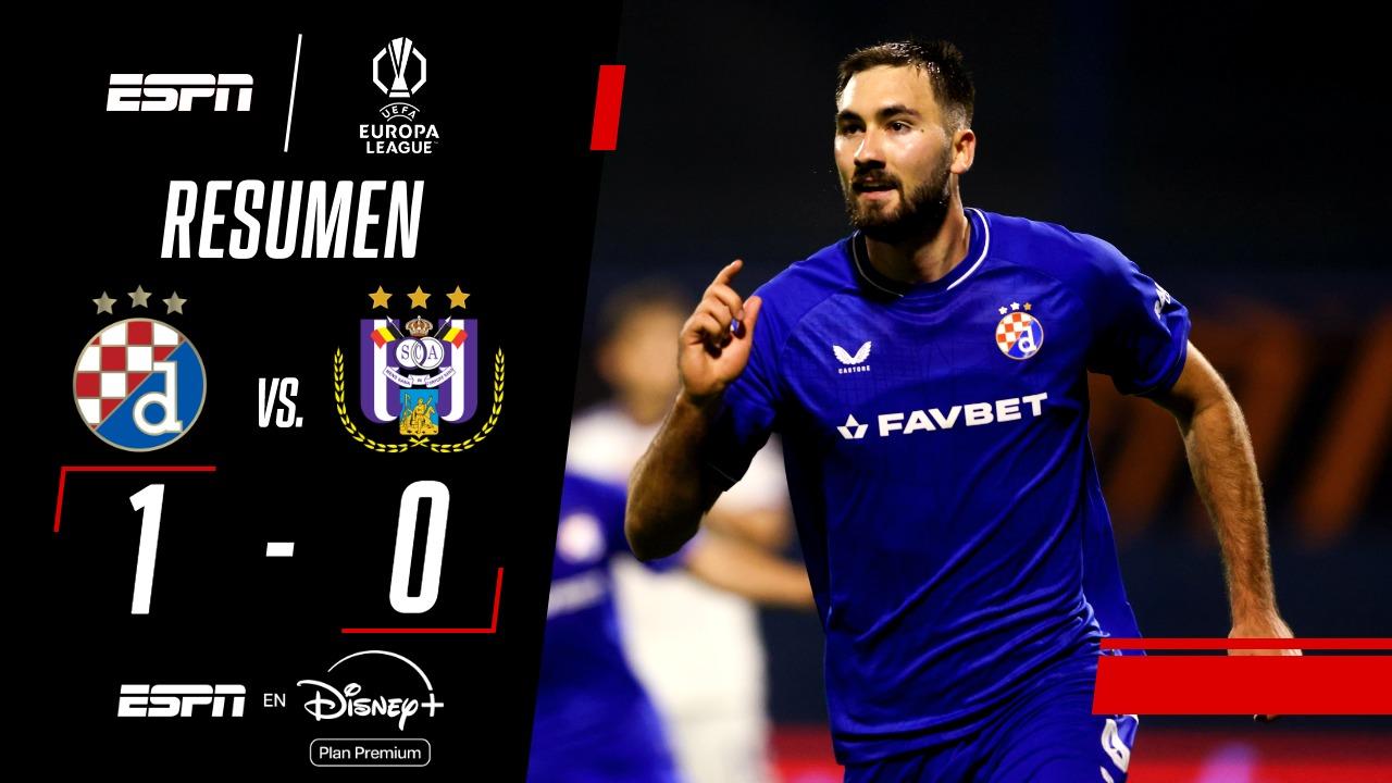 ¡Victoria agónica! Dinamo Zagreb se impuso contra el Anderlecht