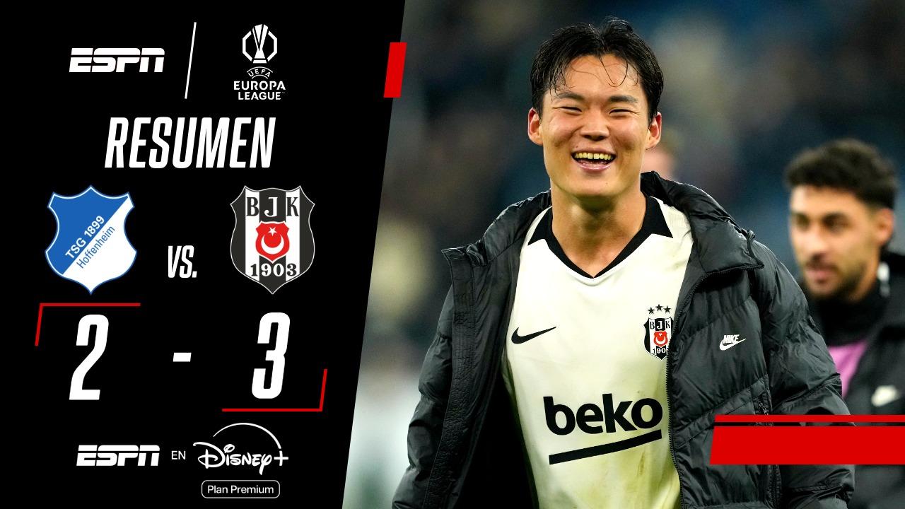 Con doblete de Hyeon-Gyu, Besiktas venció al Hoffenheim por la Europa League