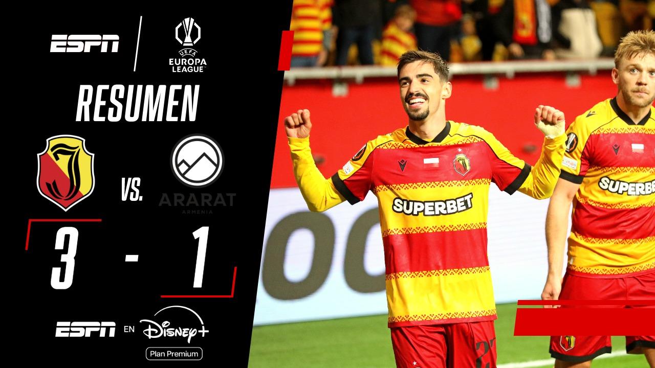 Jagiellonia lo dio vuelta y venció a Ararat-Armenia