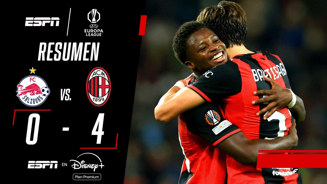 Hat-trick de Cisse en la goleada 4-0 del Milan ante Salzburgo