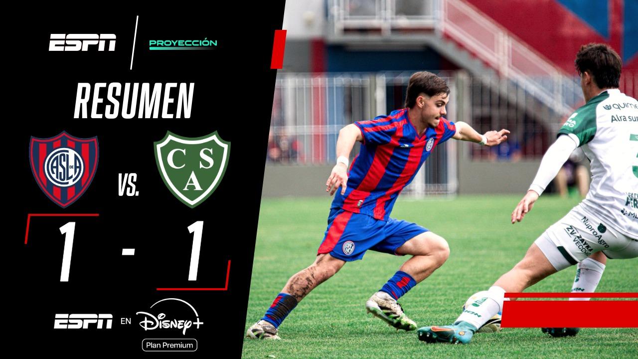 San Lorenzo y Sarmiento repartieron puntos en el Torneo Proyección