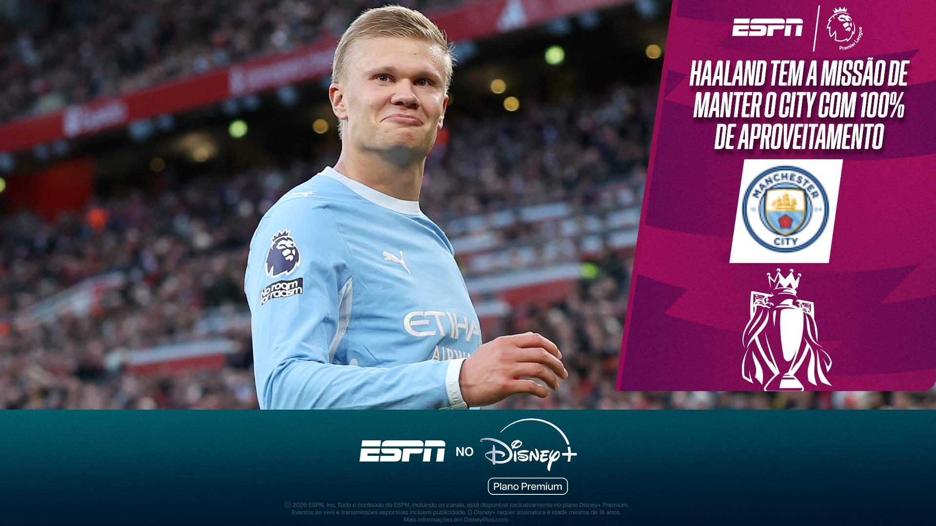 Artilheiro do City! Haaland busca manter 100% de aproveitamento na Premier League; VEJA gols do atacante