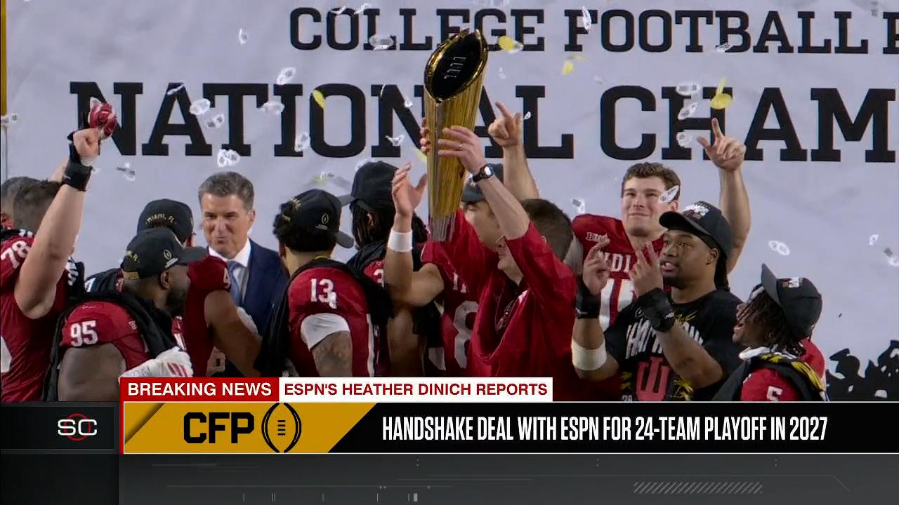 'Handshake deal' agreed upon to expand CFP to 24 teams