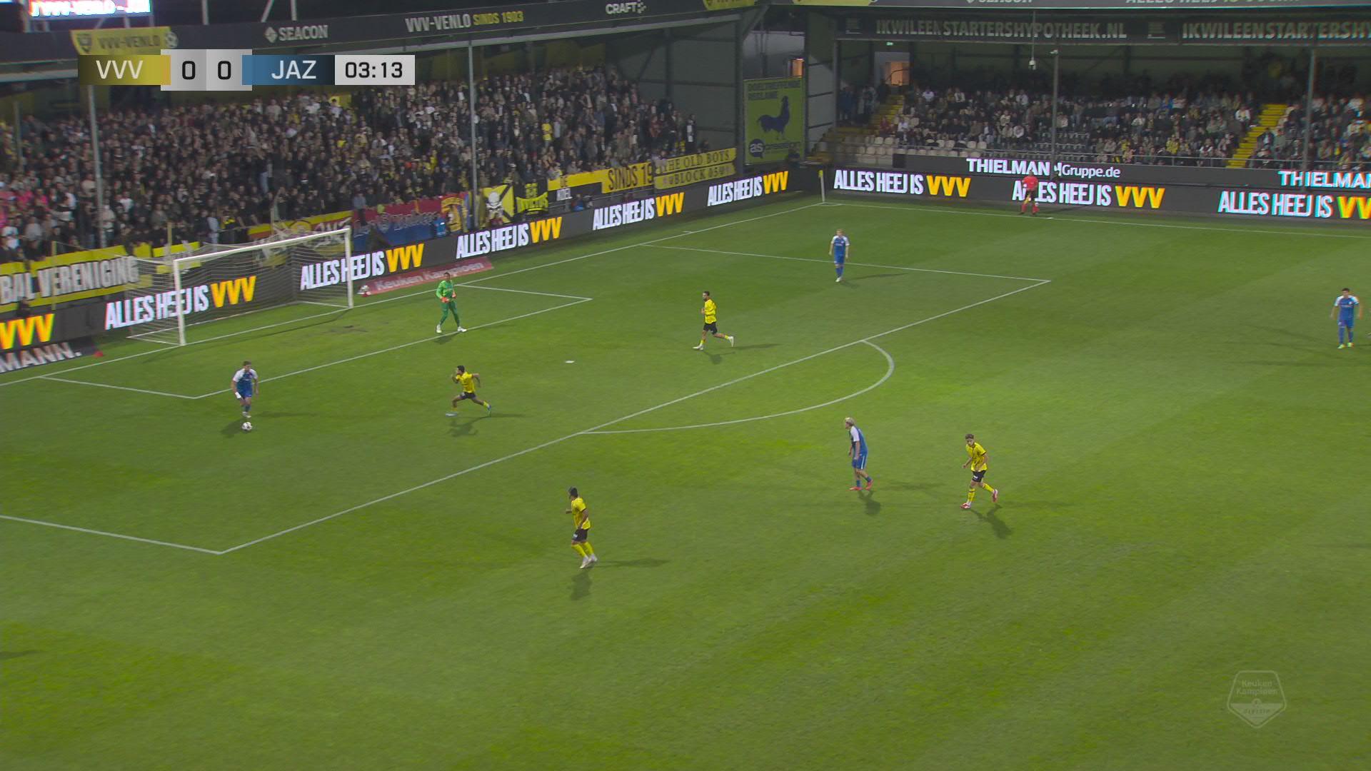 Doelpuntenregen in Venlo | Samenvatting VVV Venlo - Jong AZ