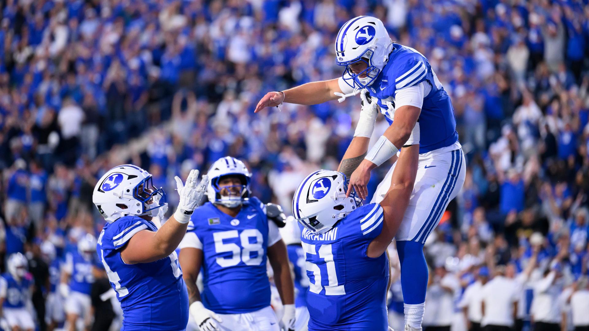 Bachmeier leads winning drive, No. 8 BYU outlasts No. 2 Notre Dame 28-24
