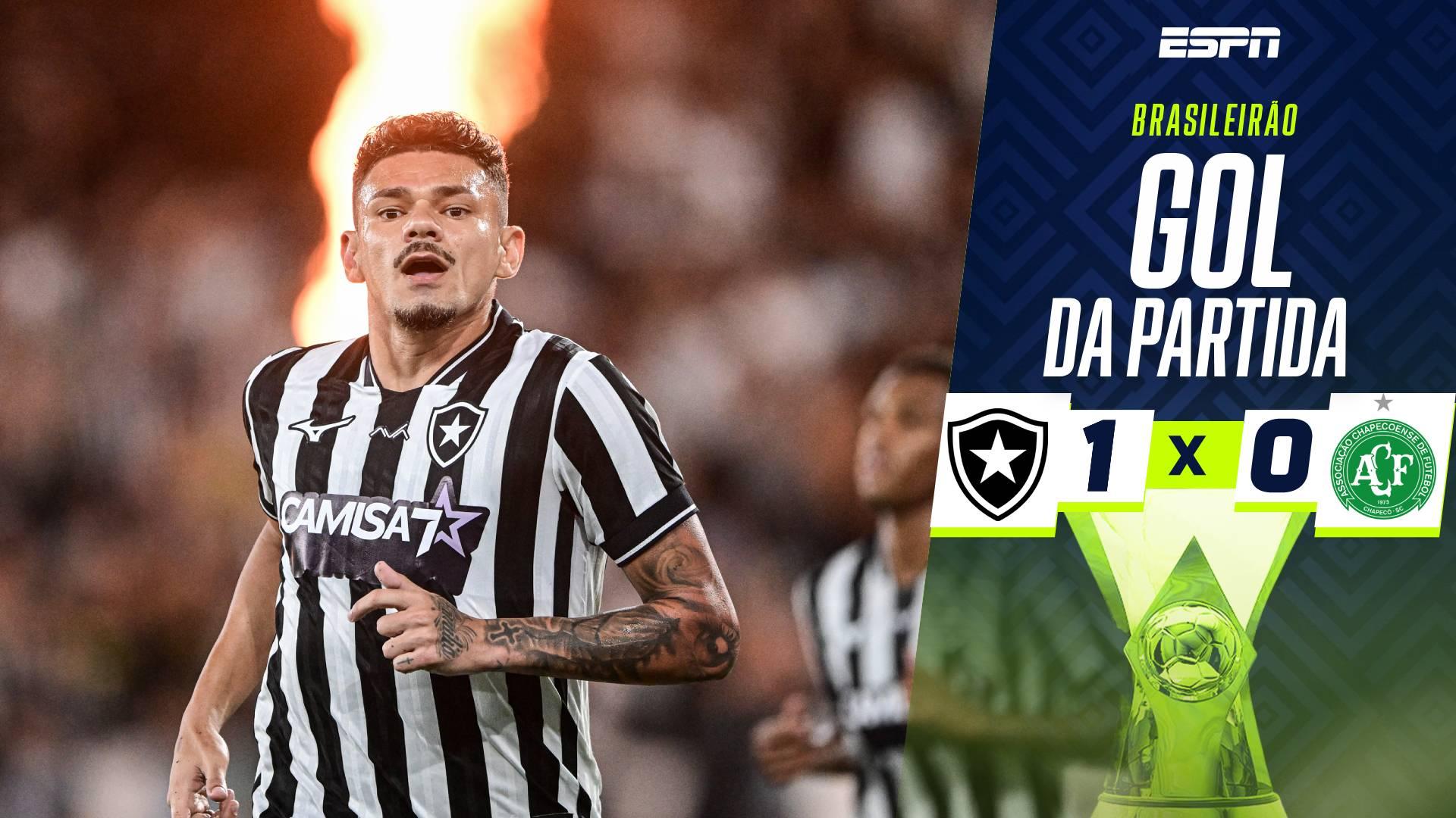 Veja o gol de Tiquinho Soares que garantiu vitória do Botafogo sobre a Chapecoense