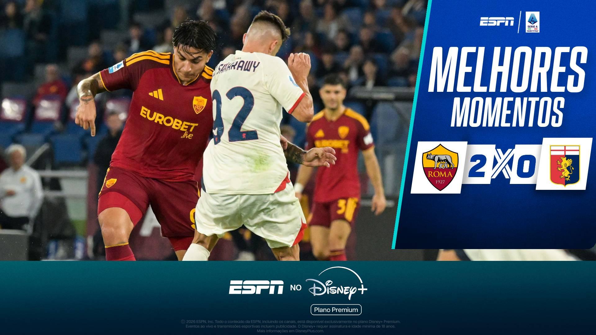 Roma vence Genoa em estreia de Robinho Jr pelo Campeonato Italiano; VEJA como foi
