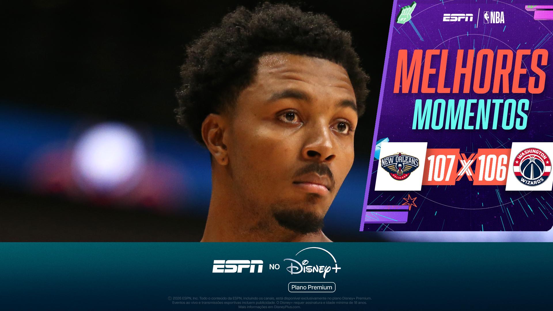 Pelicans ativam o 'modo blitz', seguram pressão e vencem Wizards por 107 a 106; VEJA como foi
