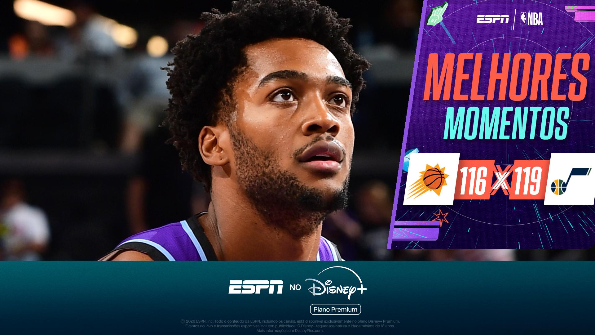 Jazz tem atuação brilhante e vence Suns por 119 a 116; VEJA como foi