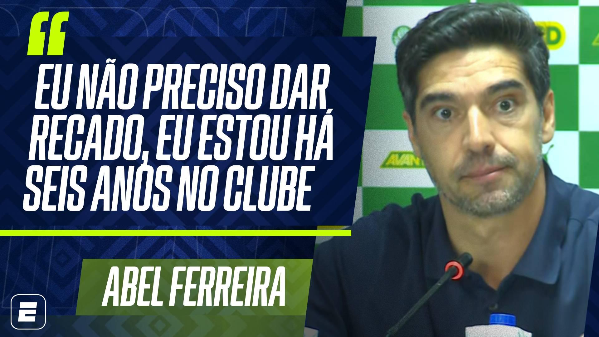 Abel Ferreira dá resposta enigmática após vitória do Palmeiras contra o Athletico: 'Não preciso dar recado..'