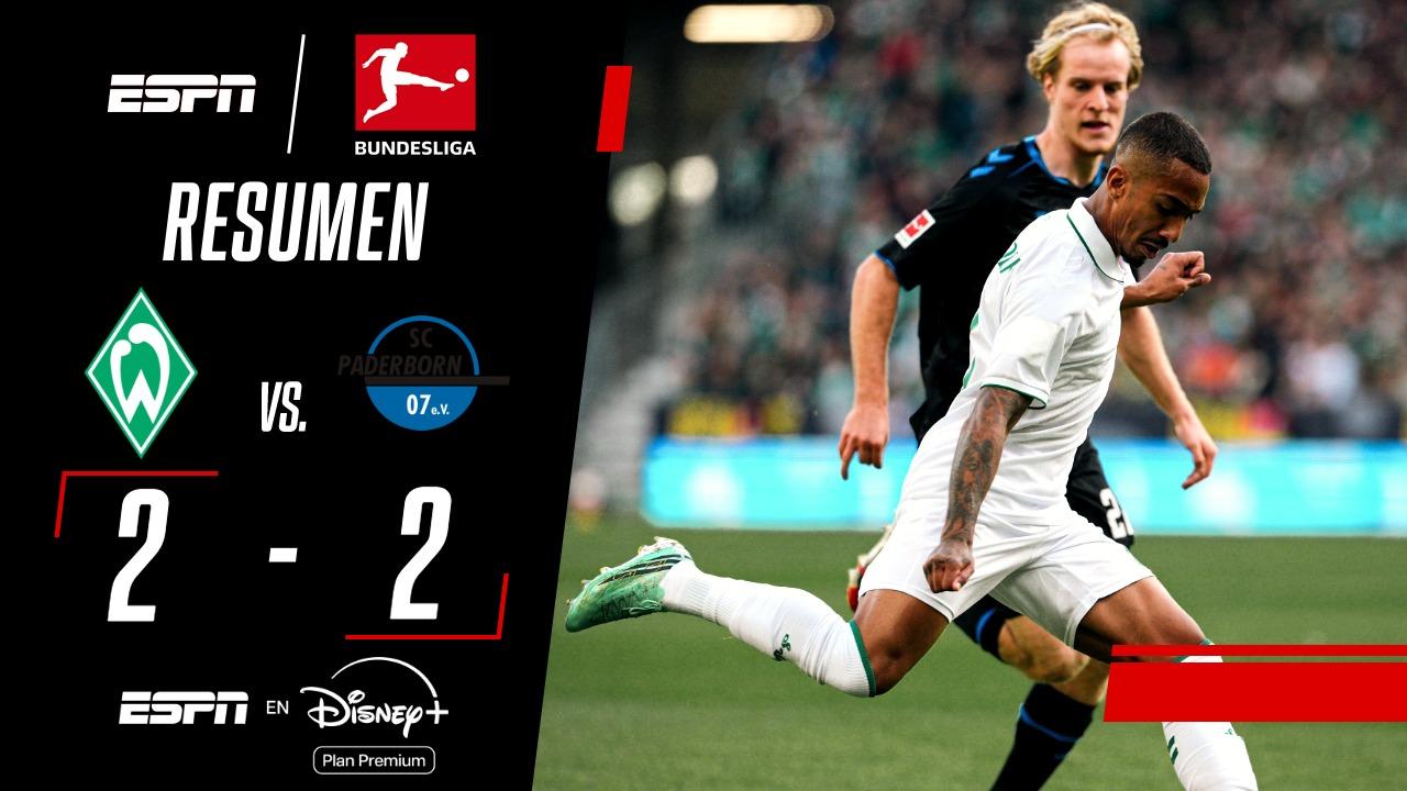 Werder Bremen y Padelborn empataron en un partidazo