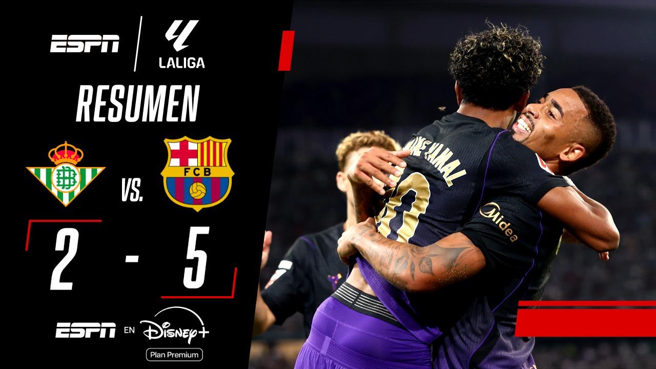 ¡Barcelona, imparable! Goleó al Betis y sigue más líder que nunca
