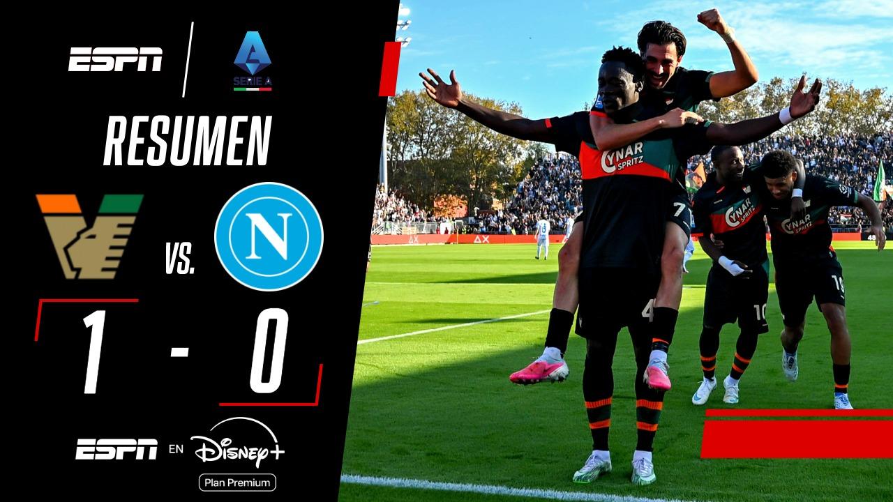 Venezia dio el golpe y venció al Napoli en la Serie A