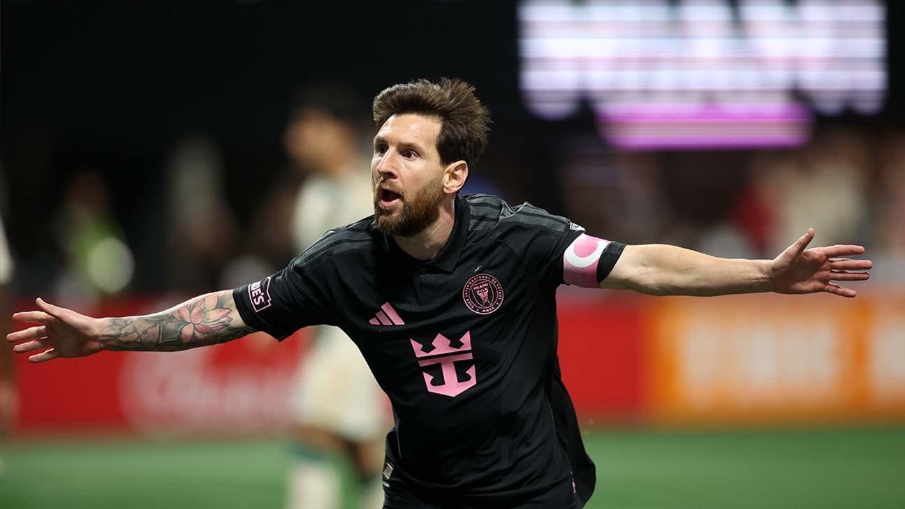 ¡Asistencia de Suárez y doblete de Messi ante Atlanta United!