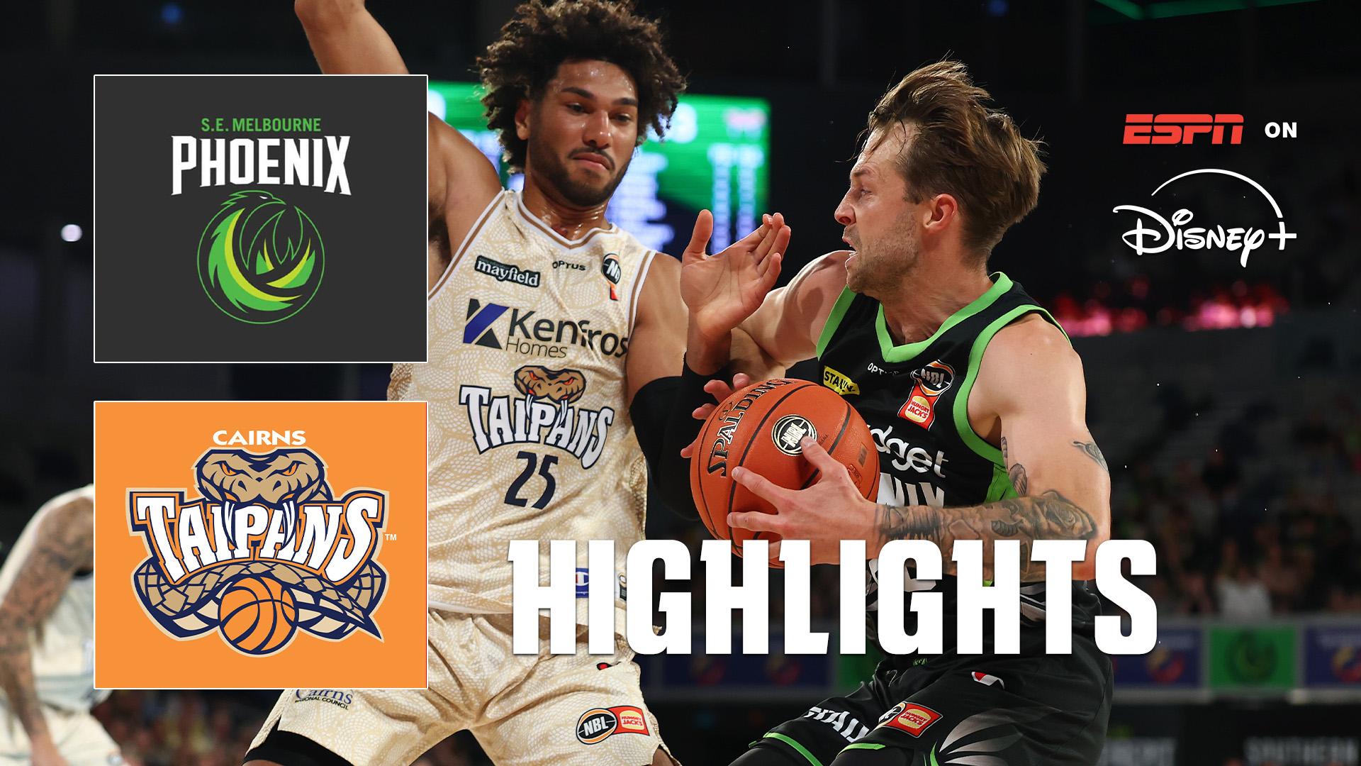 Phoenix dominate Taipans in Melbourne