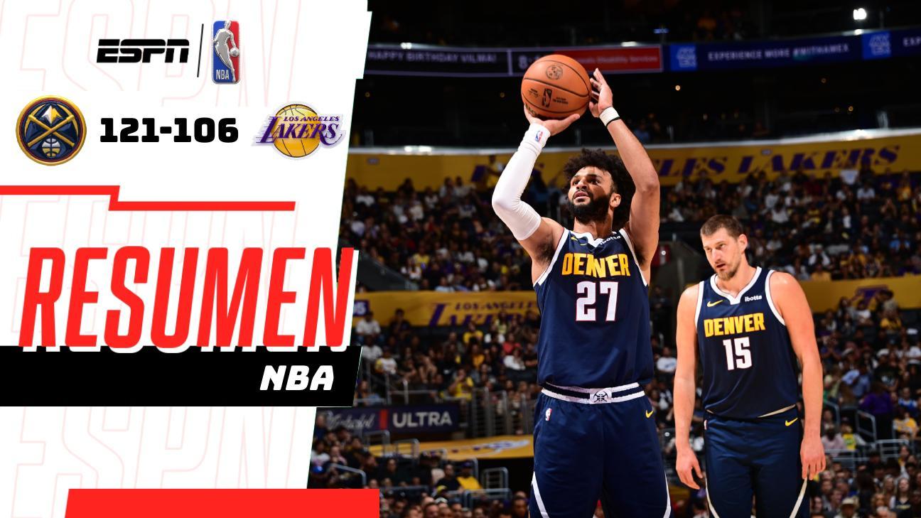 Nuggets frenan a Lakers con una actuación liderada por Jamal Murray