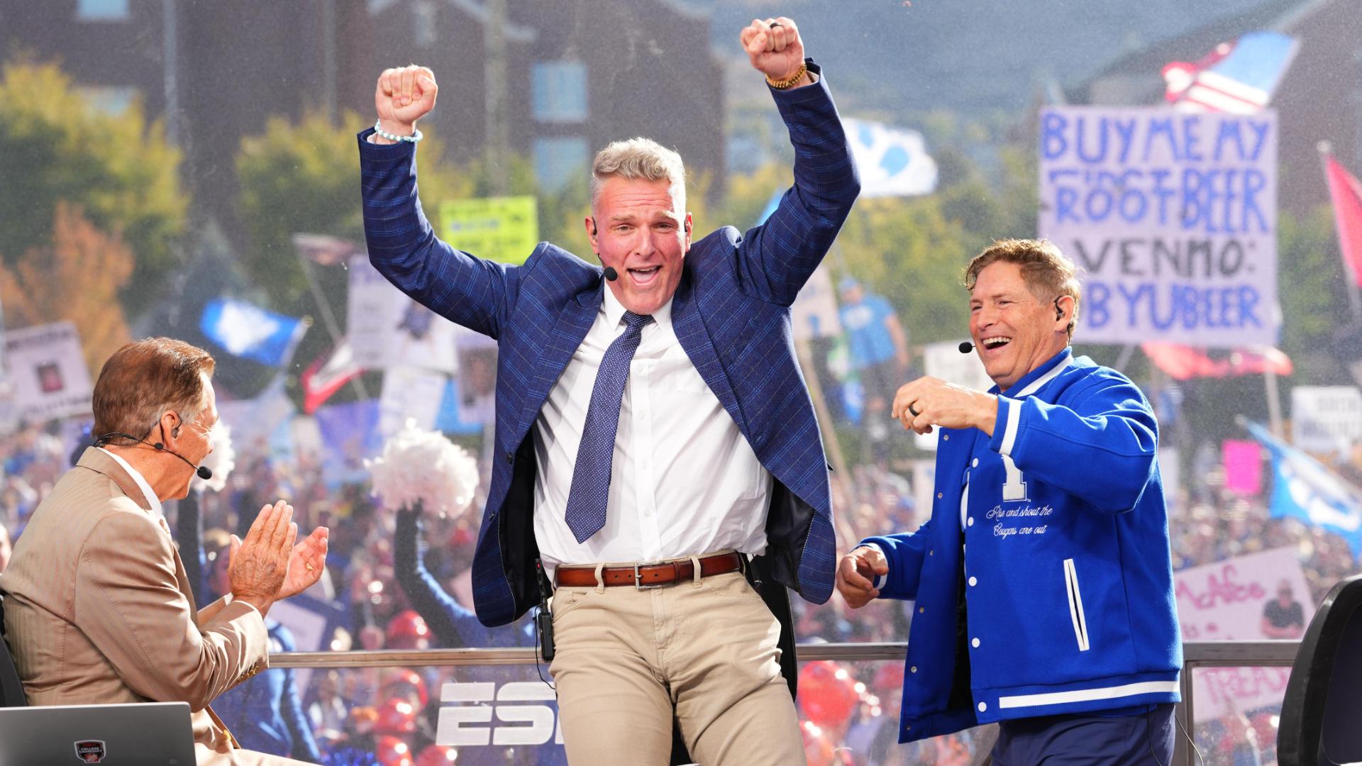 BYU fans erupt after McAfee picks them to beat Notre Dame