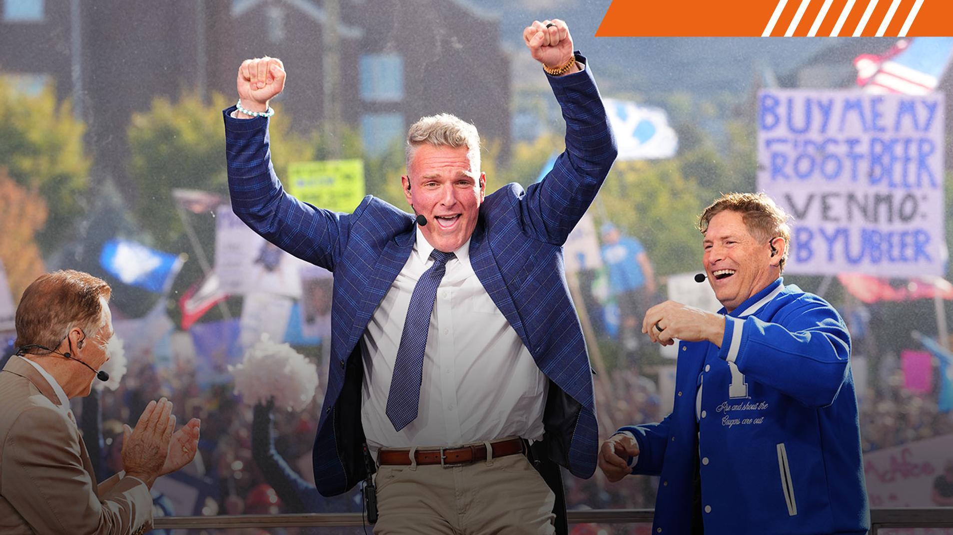 BYU fans erupt after McAfee picks them to beat Notre Dame