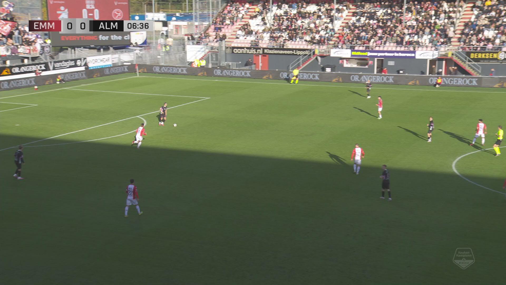Speel gaat in de fout bij openingsdoelpunt| Samenvatting FC Emmen - Almere City