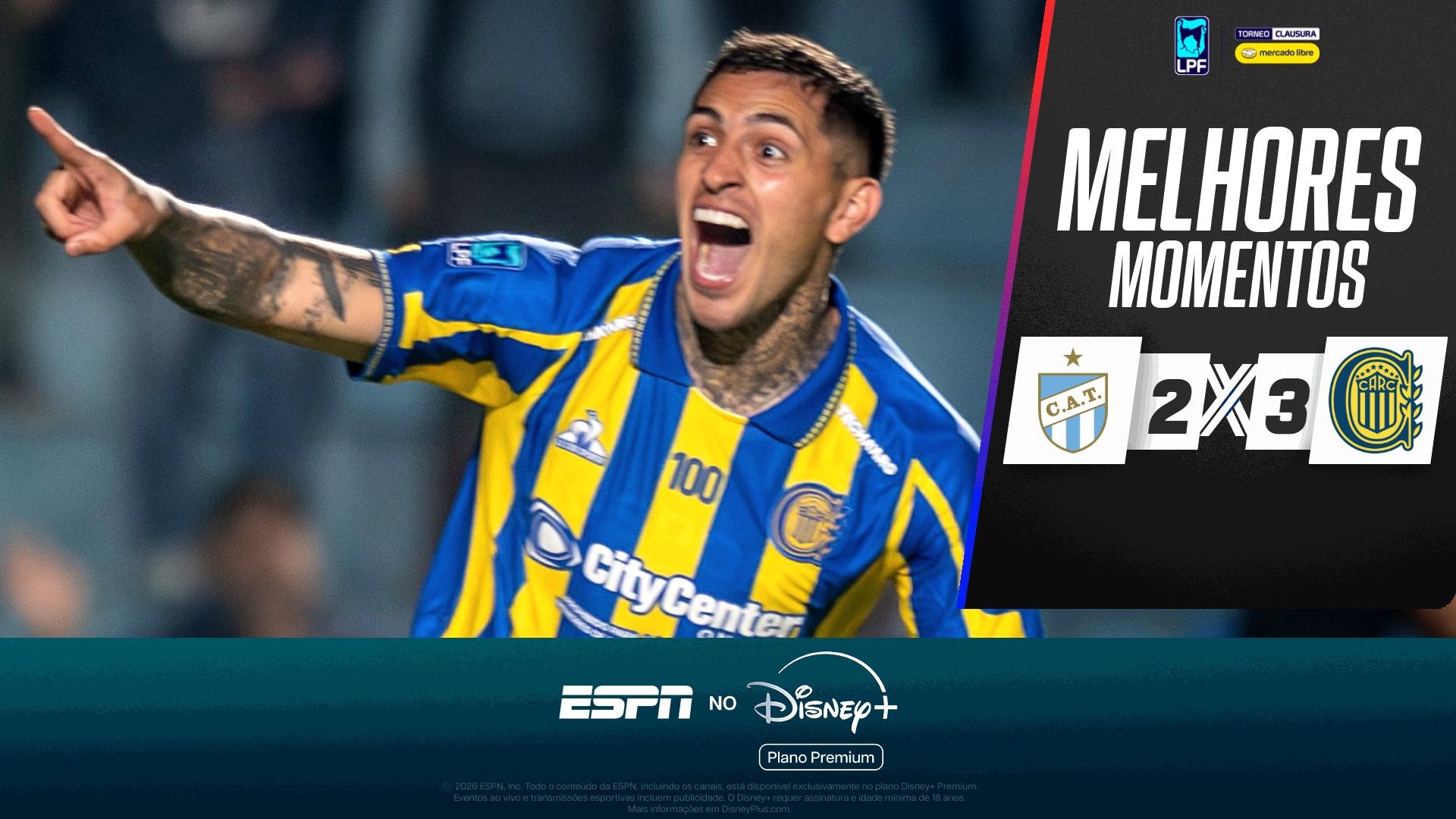 Atlético Tucumán 2 x 3 Rosario Central no Campeonato Argentino: VEJA os melhores momentos