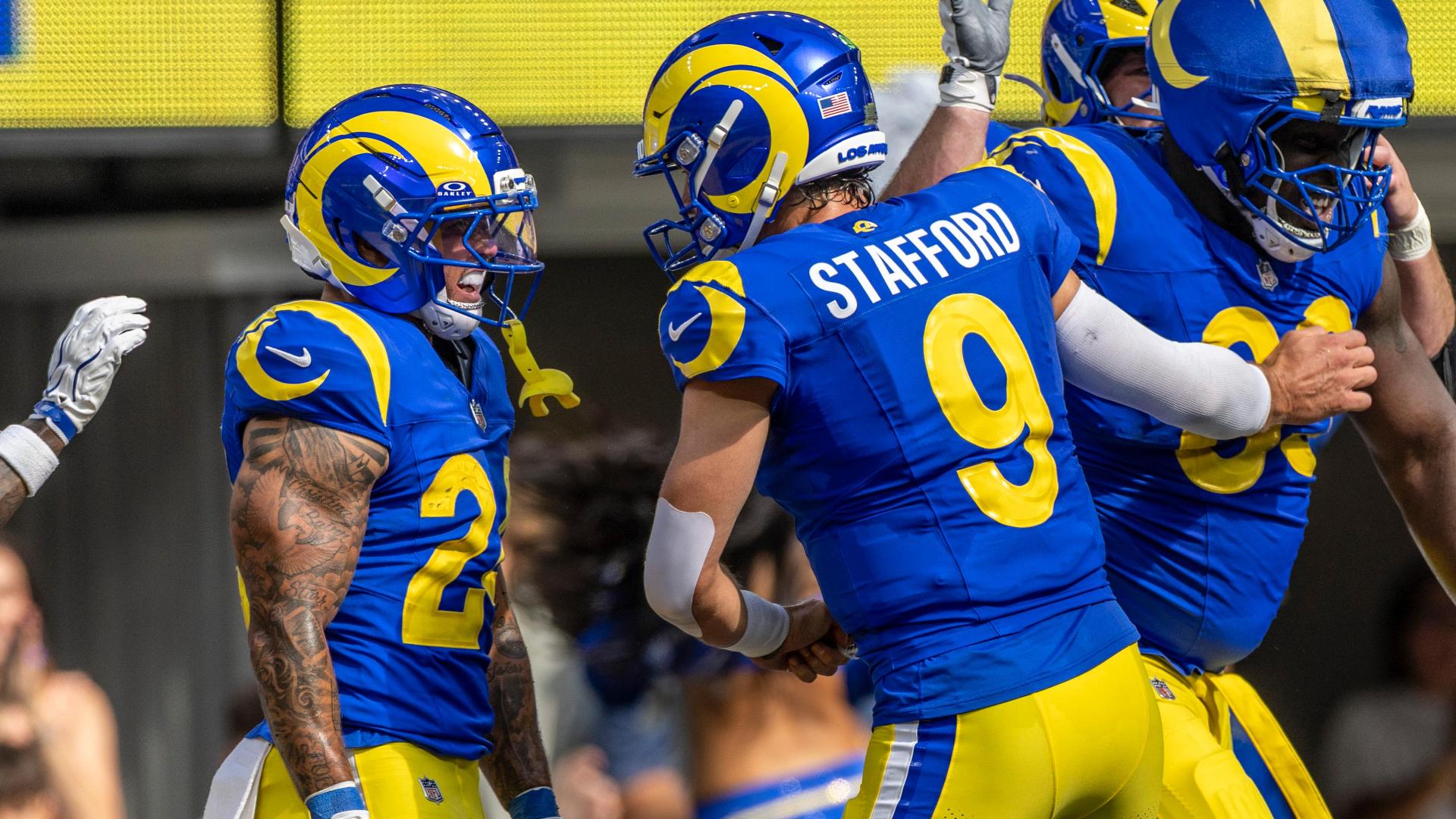 Stafford, Corum link up for a Rams TD — Article image accompanying Kyren Williams says Rams' inconsistencies on offense 'probably' due to role on WagerUp Sports News. Stafford, Corum link up for a Rams TD — Article image accompanying Kyren Williams says Rams' inconsistencies on offense 'probably' due to role on WagerUp Sports News.