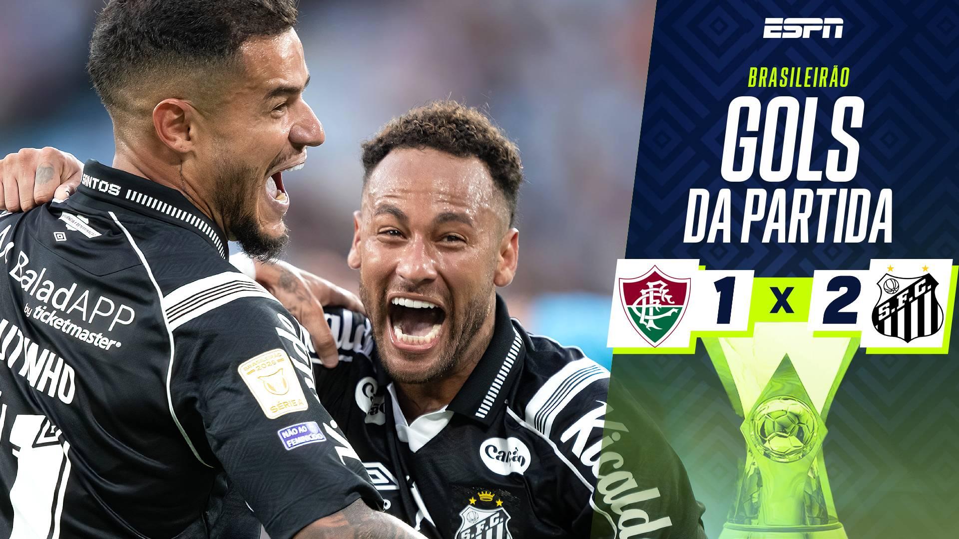 Veja os gols da virada do Santos sobre o Fluminense no Maracanã