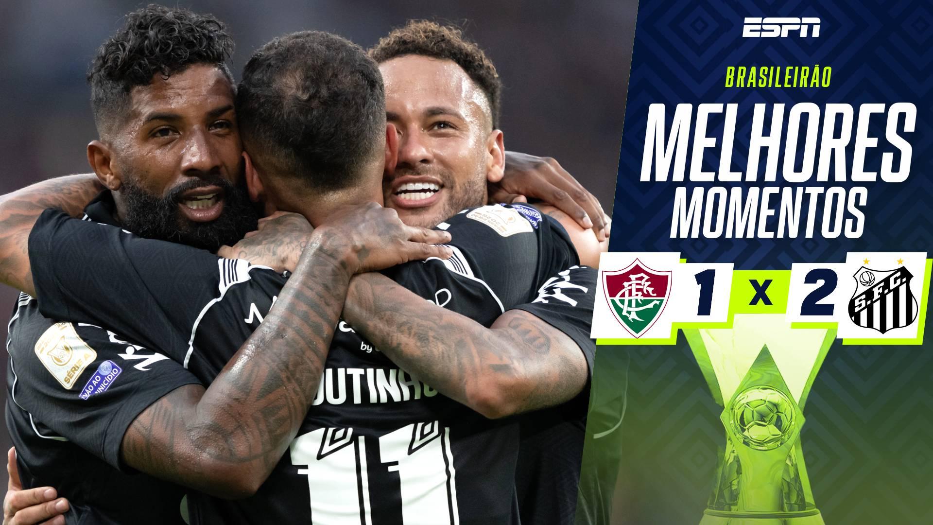 Santos dá show no segundo tempo, vira sobre o Fluminense fora de casa e mantém boa fase no Brasileirão