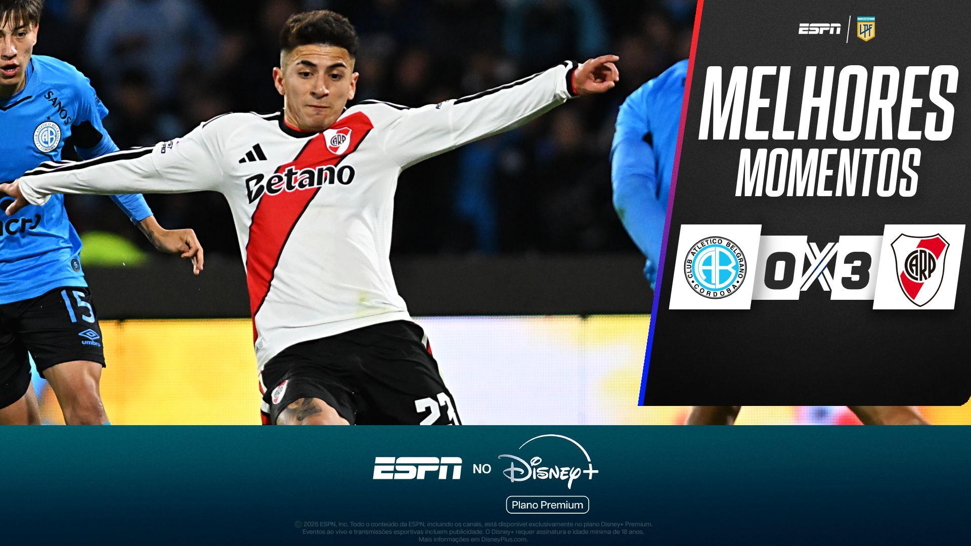 Thiago Almada faz golaço absurdo, e River Plate vence Belgrano; VEJA os melhores momentos