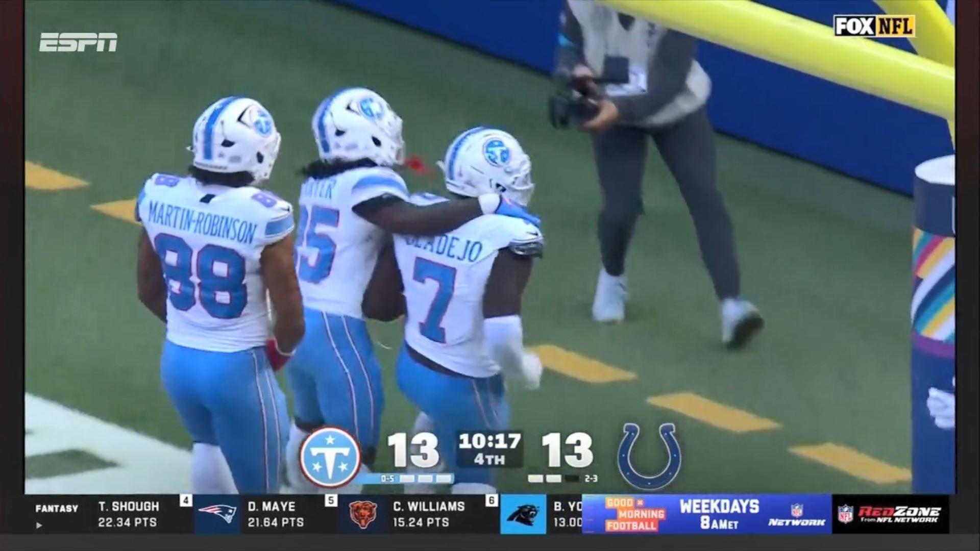 Touchdown Titans! Insano! Equipe bloqueia punt, atropela Sanchez e anota seis pontos