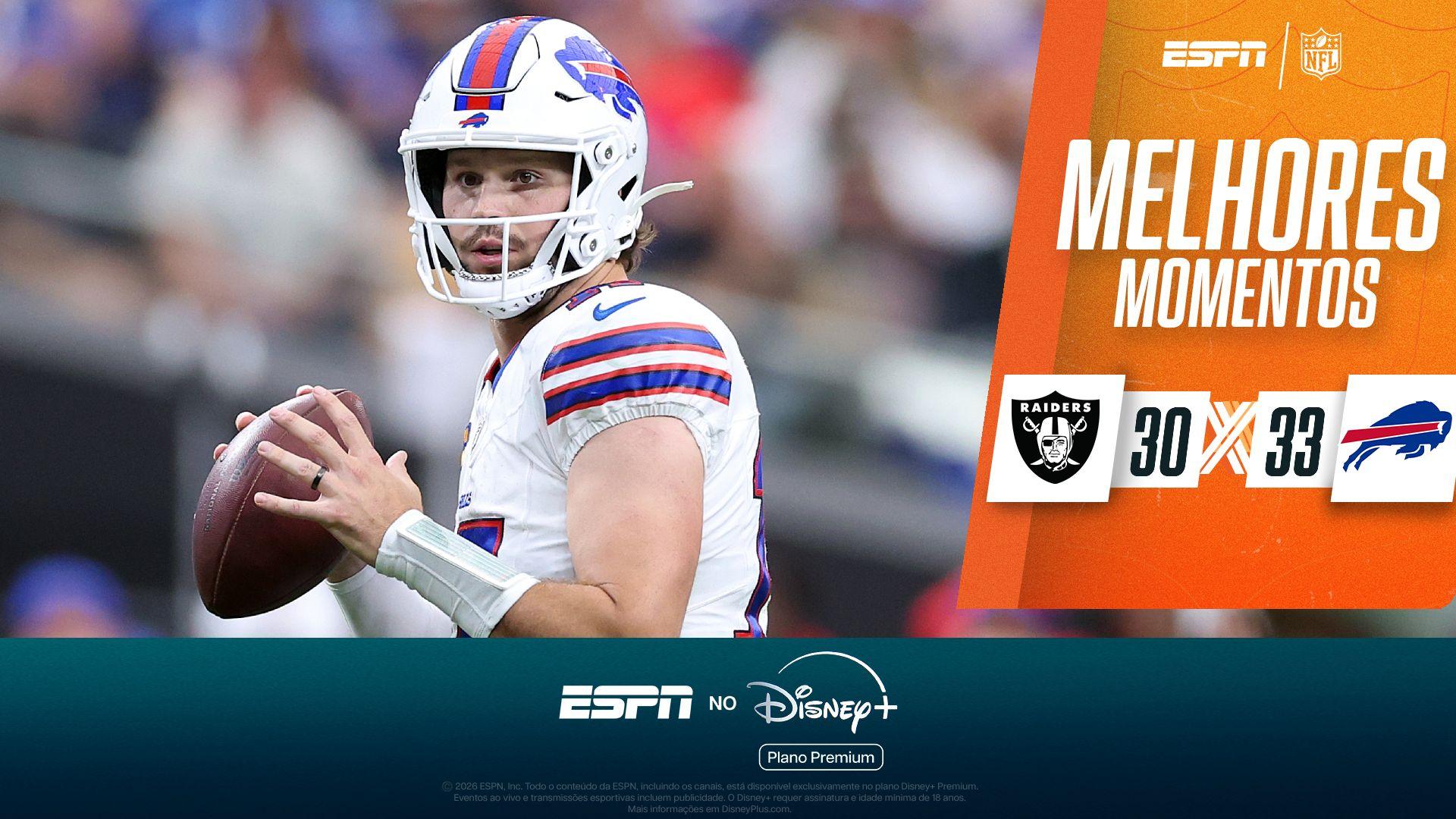 Buffalo Bills vence Las Vegas Raiders com melhor touchdown do ano de Josh Allen; VEJA os melhores momentos