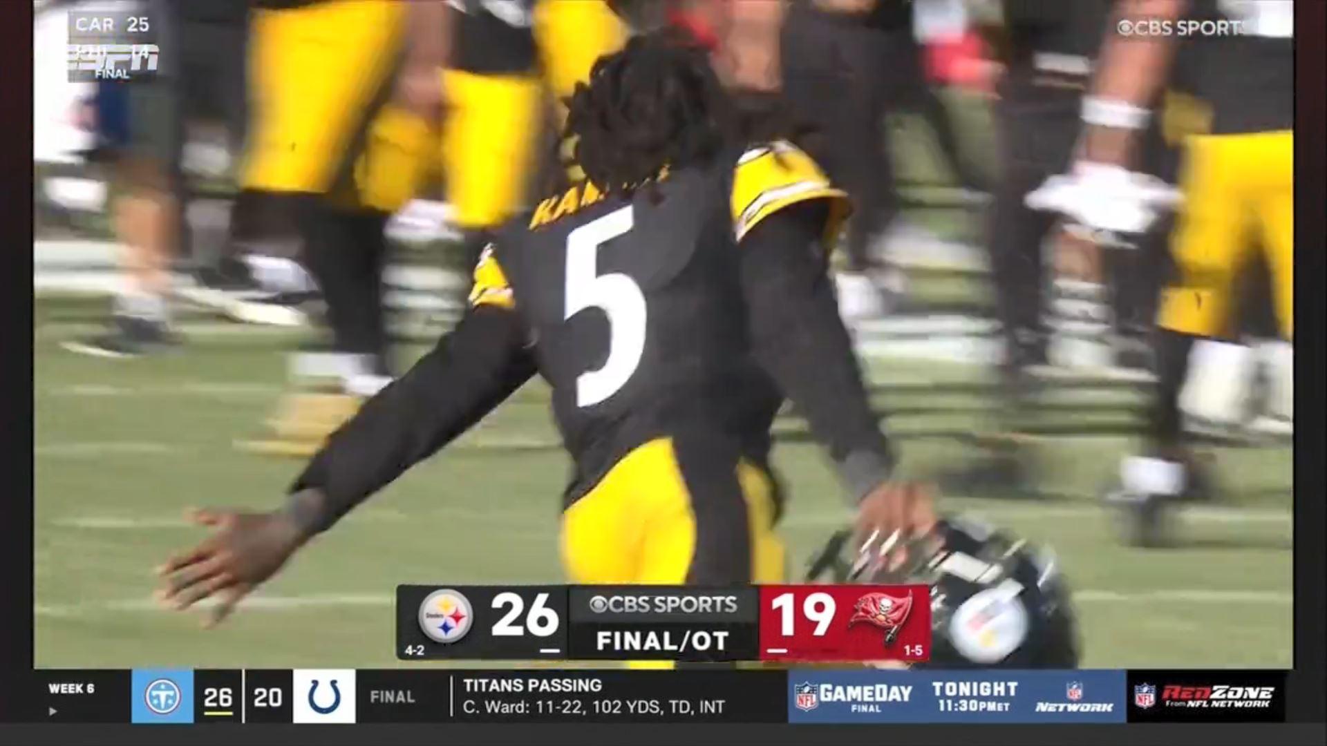 Steelers vencem na prorrogação! Ramsey consegue sack espetacular e sela o triunfo de Pittsburgh
