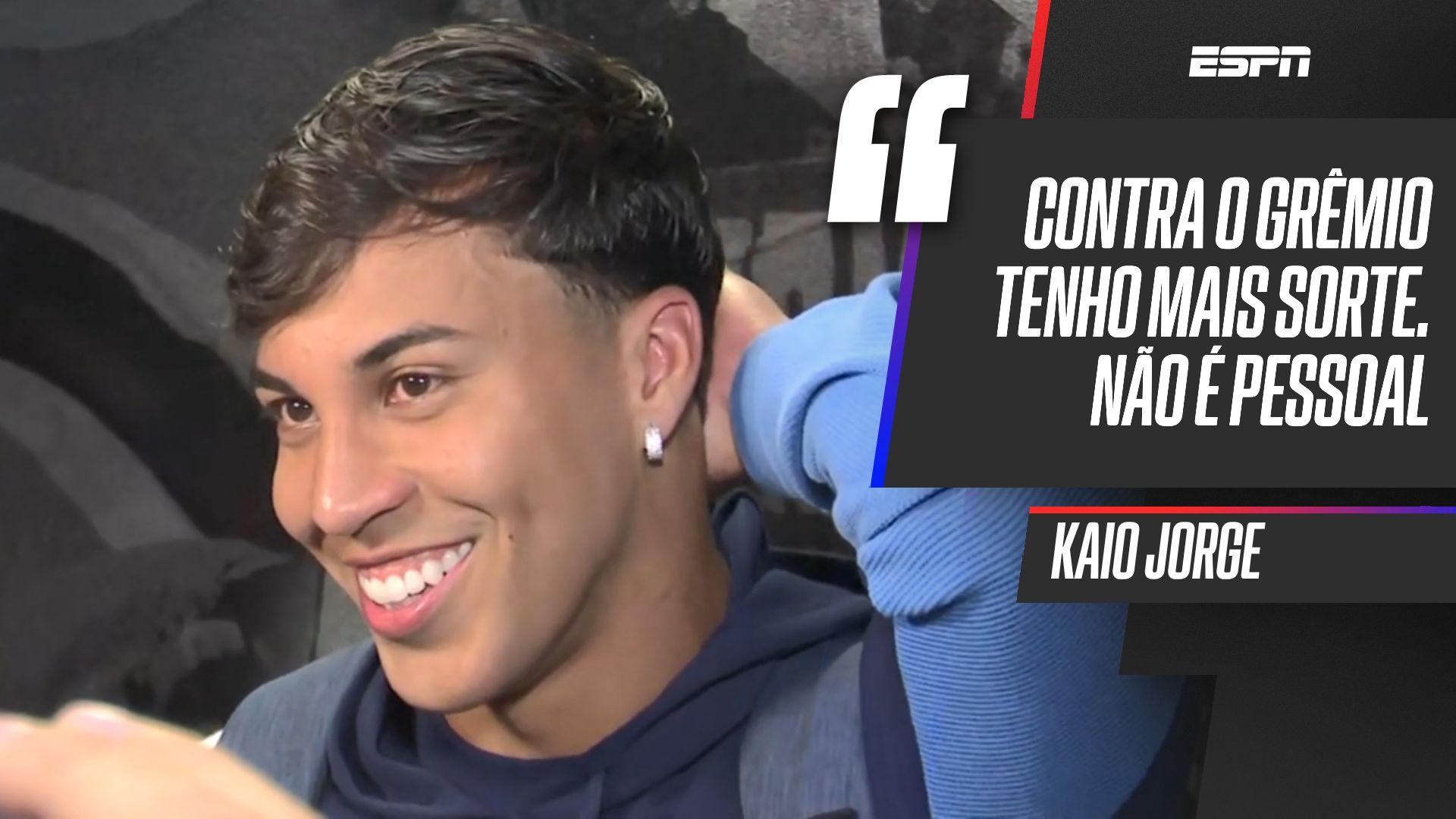 Kaio Jorge comenta fama de 'carrasco' contra o Grêmio após hat-trick: 'Minha profissão'