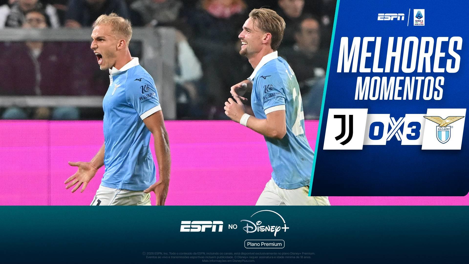 Lazio acaba com Juventus em Turim com gols de Provstgaard, Isaksen e Dele-Bashiru e segue na cola da líder Inter