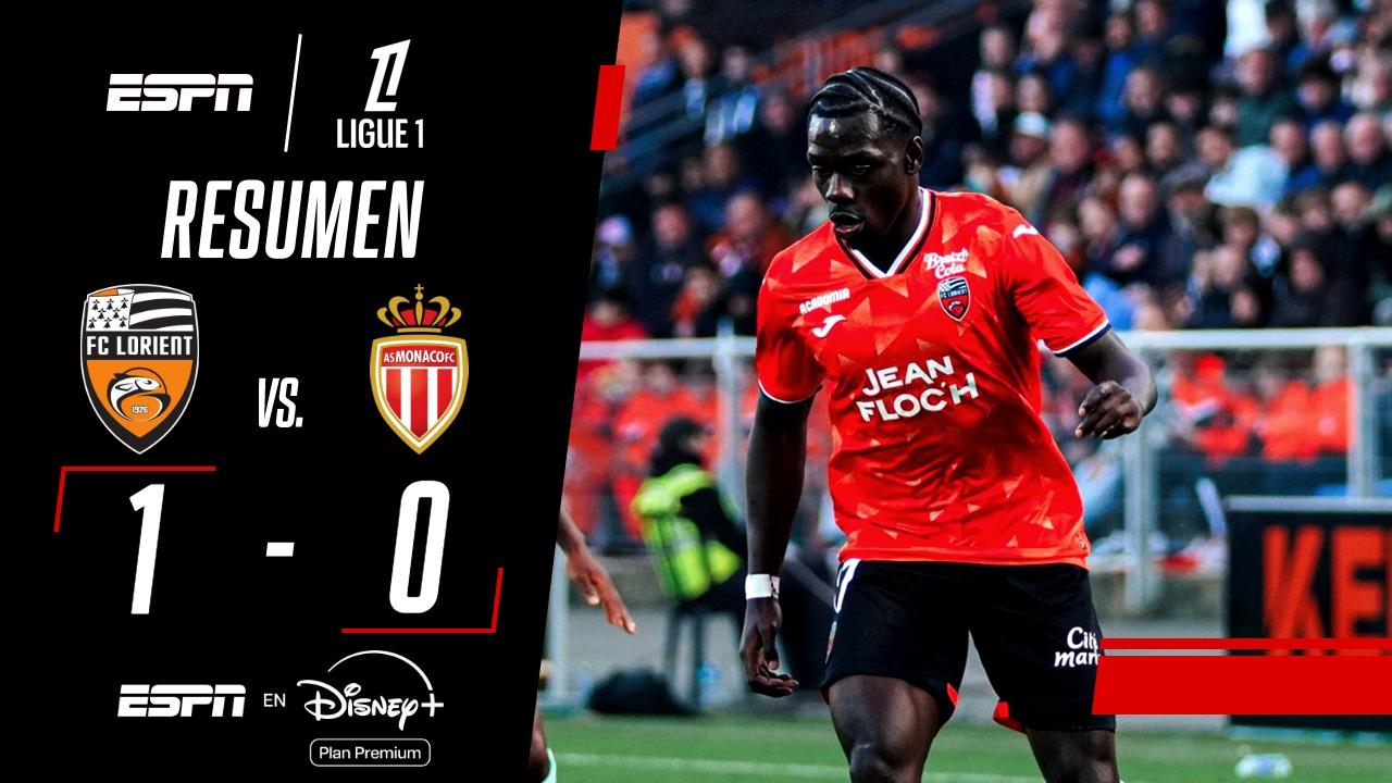Lorient le ganó a Mónaco y lo dejó sin invicto