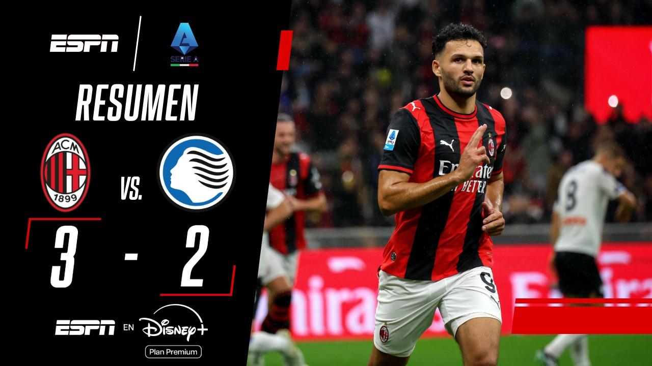 ¡Milan venció 3-2 a Atalanta en un partidazo!