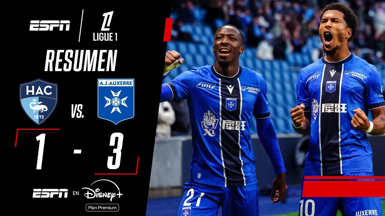 Auxerre venció y hundió a Le Havre hasta el fondo de la tabla