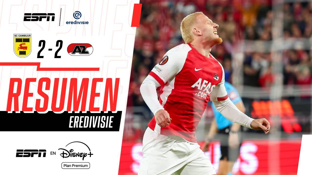 Meerdink salva al AZ Alkmaar de la sorpresa ante Cambuur