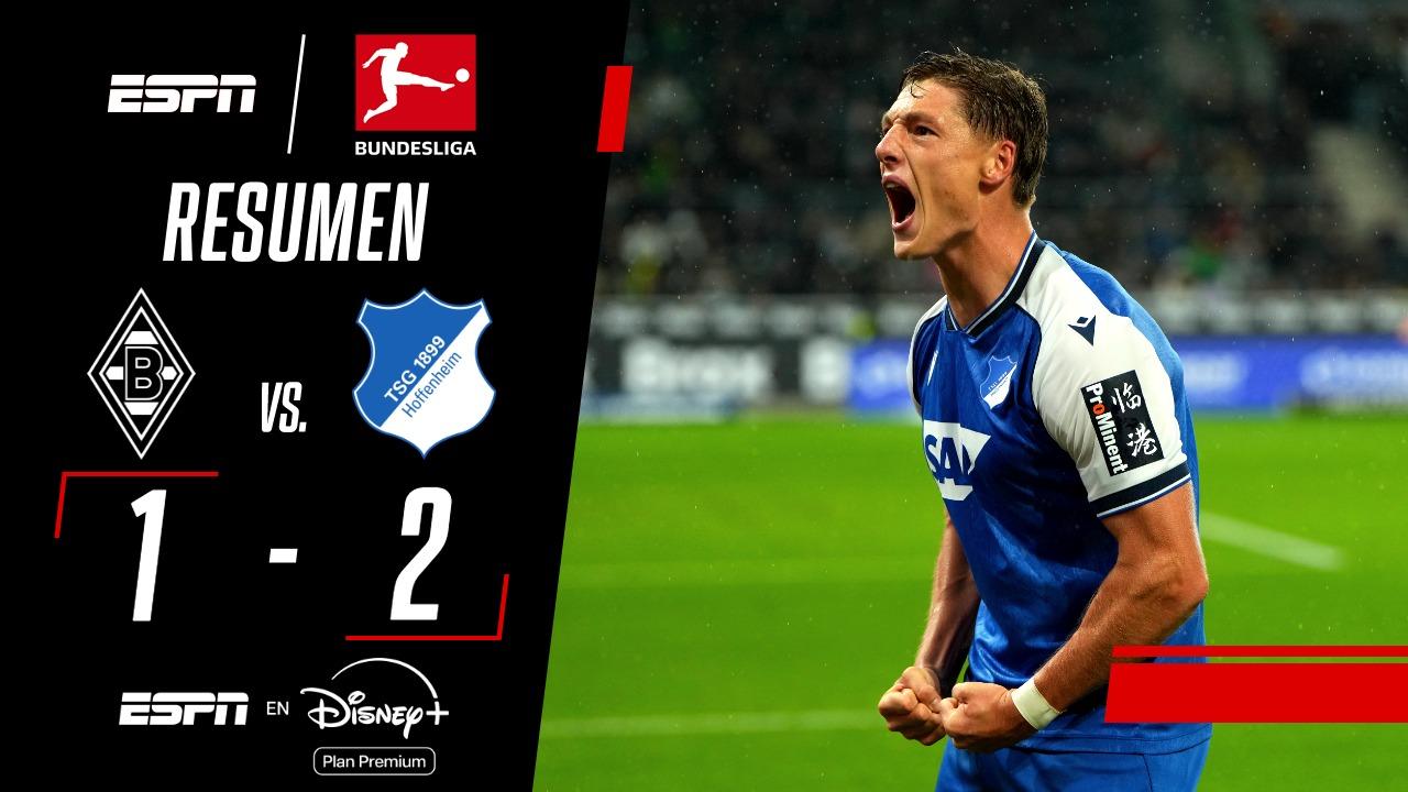 ¡Hoffenheim pisó fuerte de visitante y profundizó el mal momento del Gladbach!