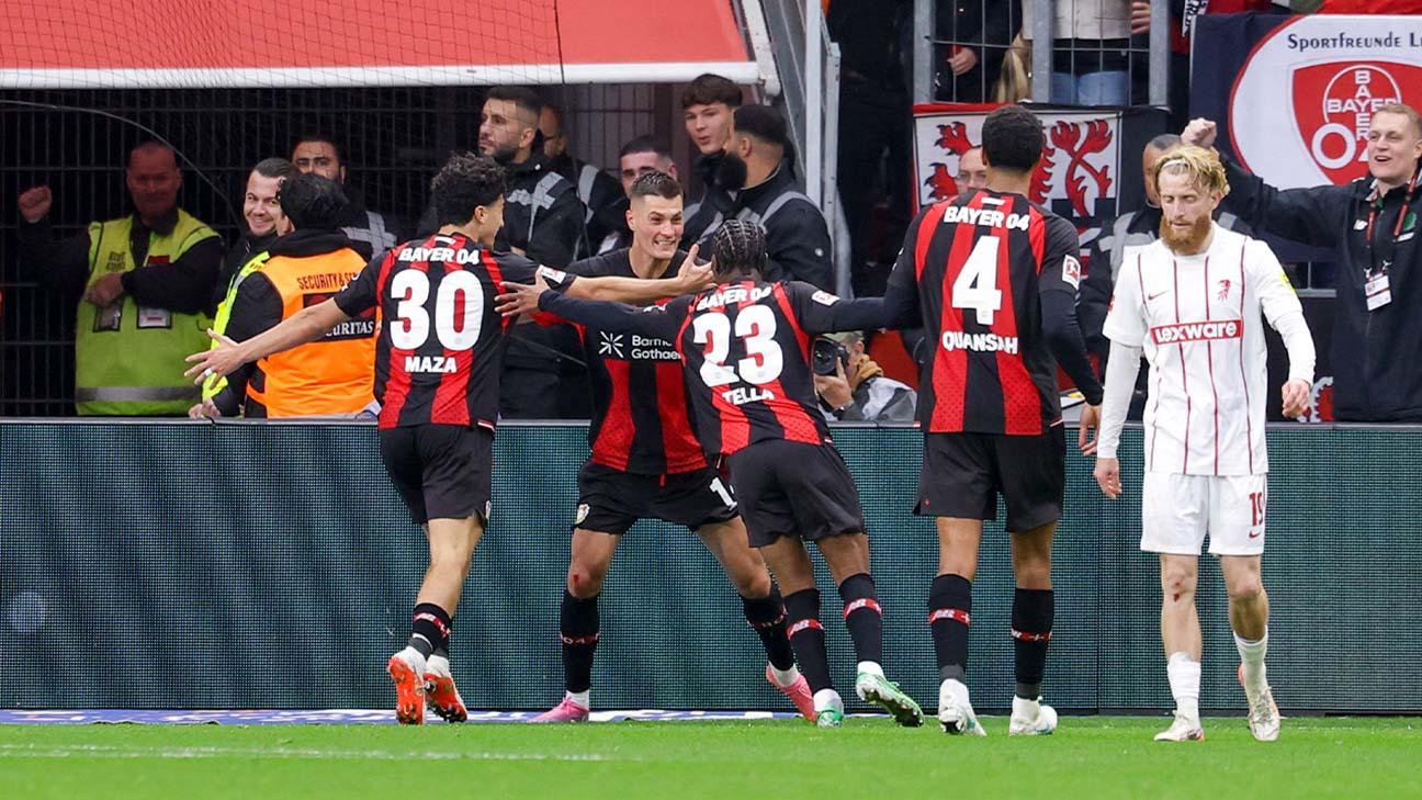 ¡Maza esquivó a todos, Schick definió y el Leverkusen lo dio vuelta!