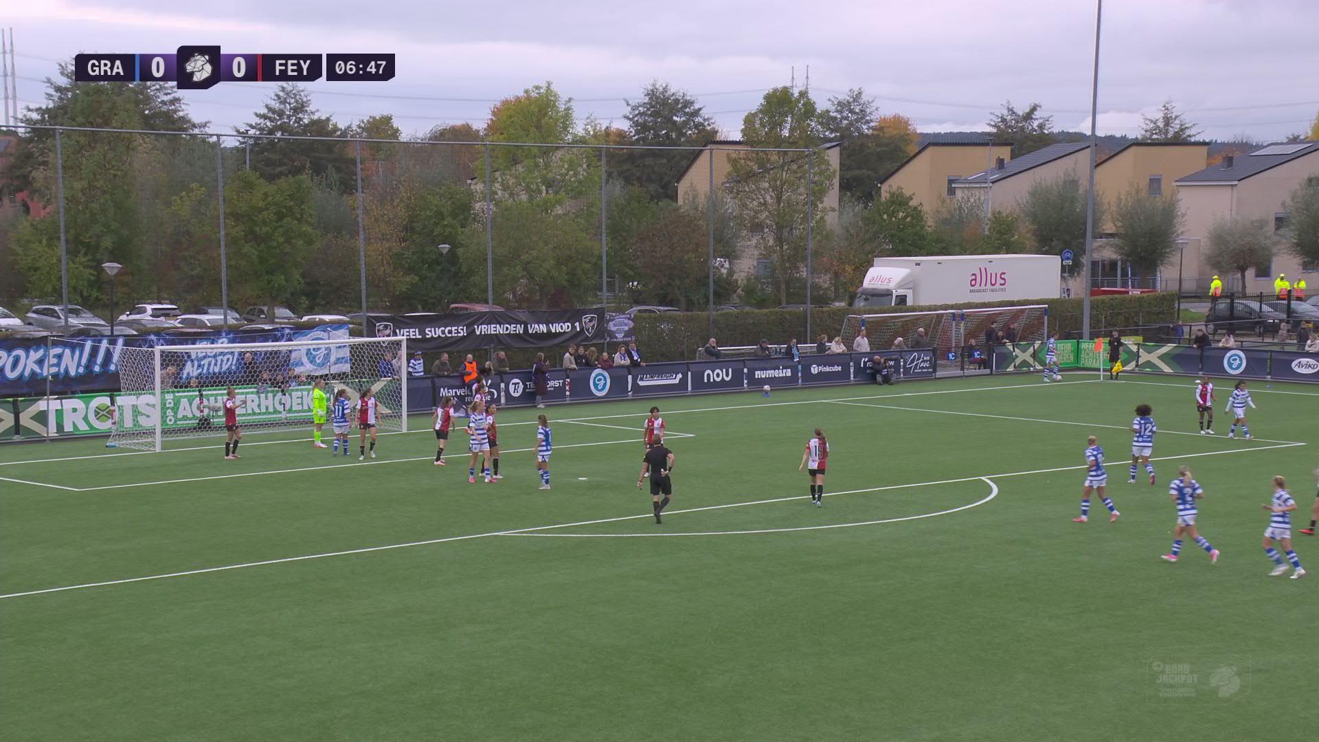 Spanning tot de laatste seconde | Samenvatting De Graafschap (V) - Feyenoord (V)