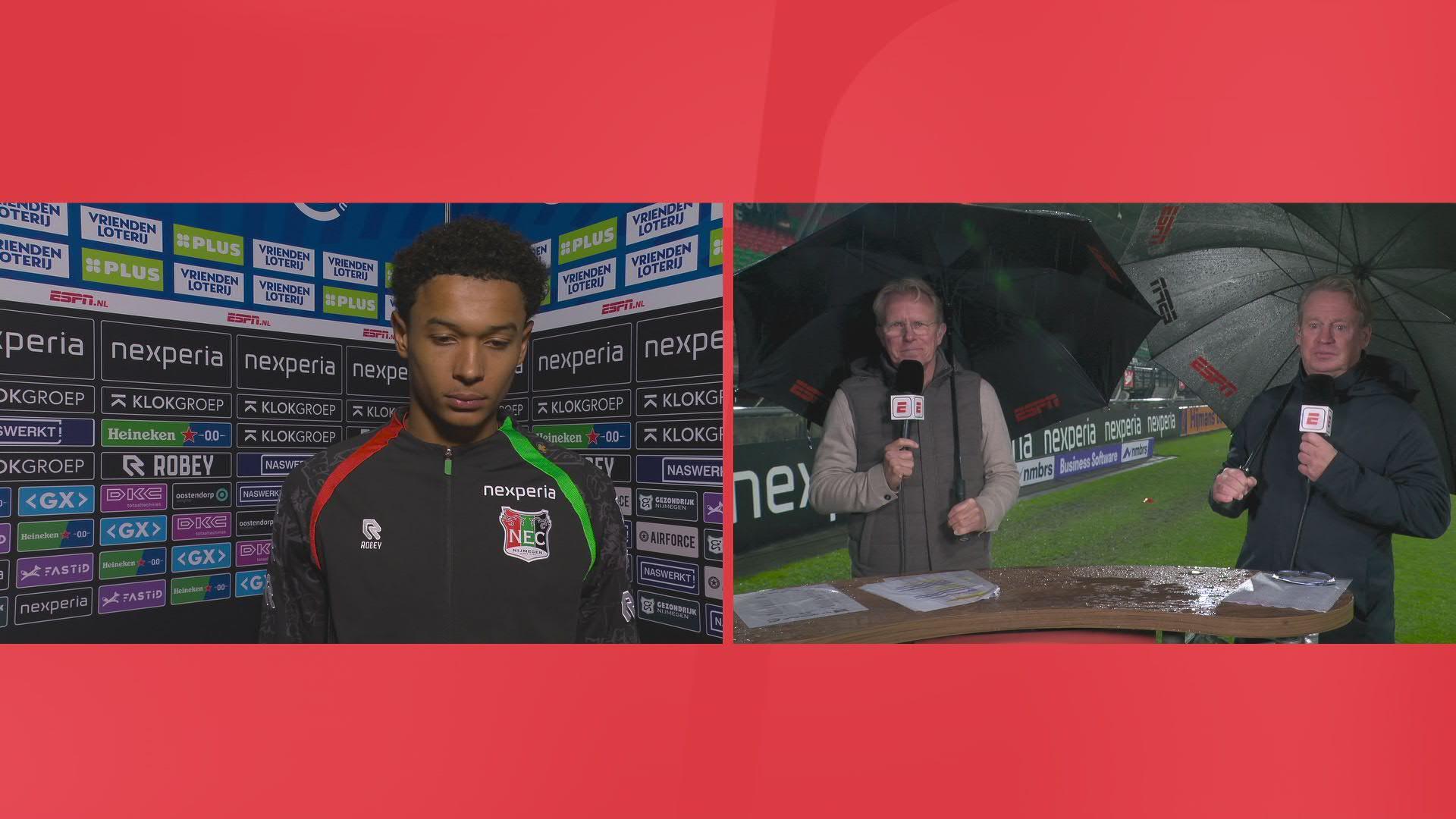 Kers over eerste Eredivisiedoelpunt: "Mijn ouders wonen in Ivoorkust, dus dat mijn vader hier kan zijn is heel mooi"