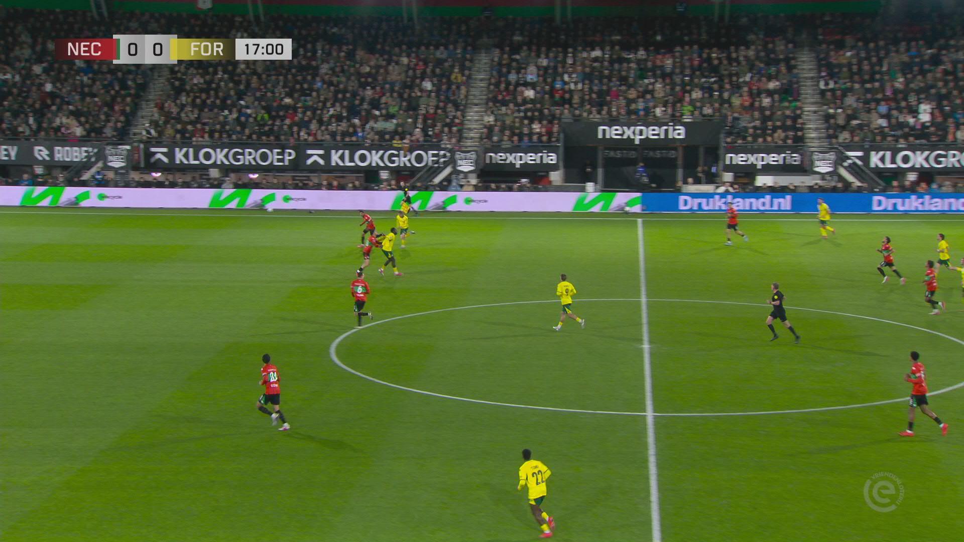 Doelpunt in de laatste minuten van de wedstrijd | Samenvatting N.E.C. - Fortuna Sittard