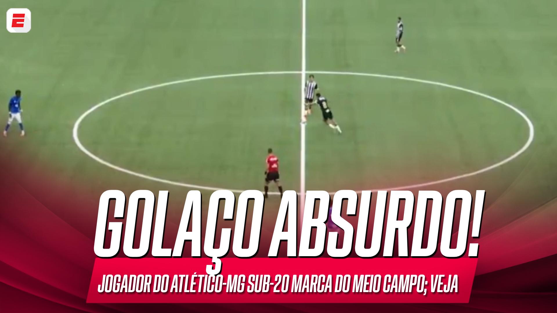 GOLAÇO ANTOLÓGICO! Índio, do Atlético-MG sub-20, marcou um gol do meio de campo contra o Cruzeiro na final do Campeonato Mineiro sub-20; VEJA
