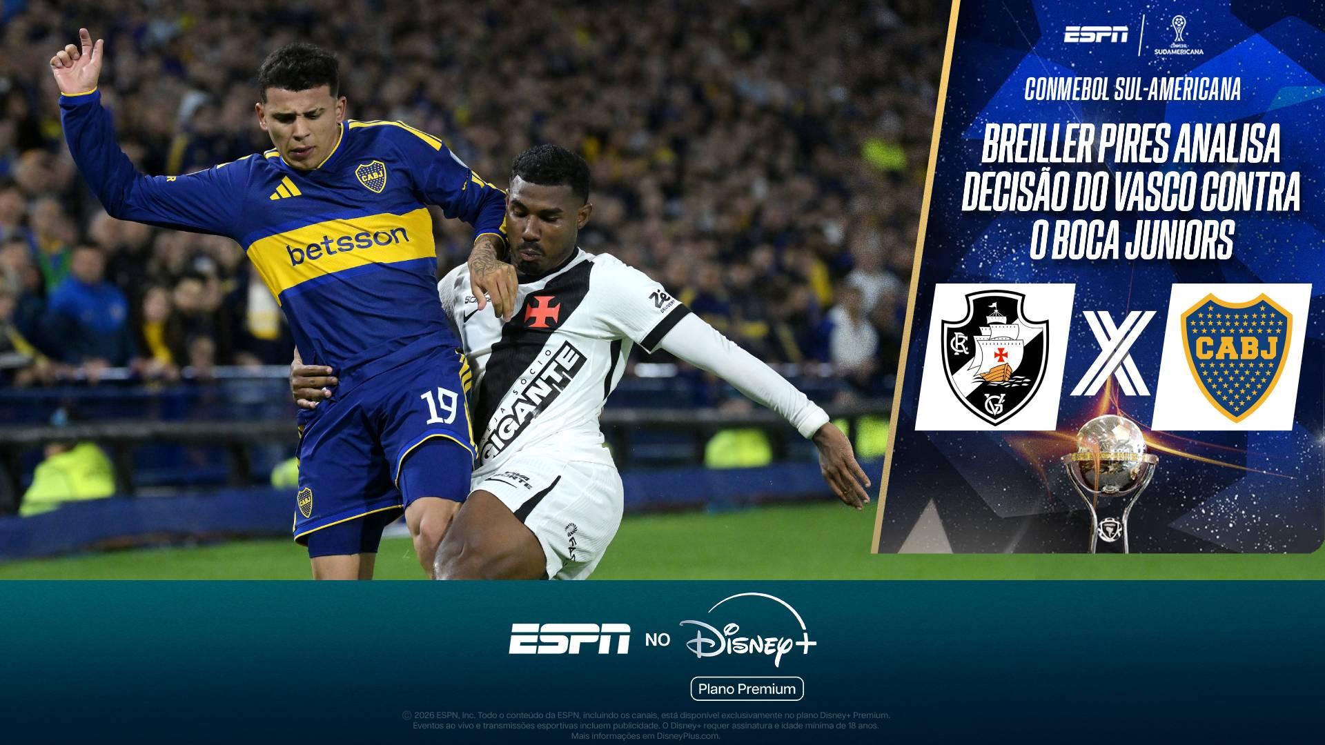 O que esperar de Vasco x Boca Juniors? Breiller Pires analisa: 'Uma final a cada jogo'