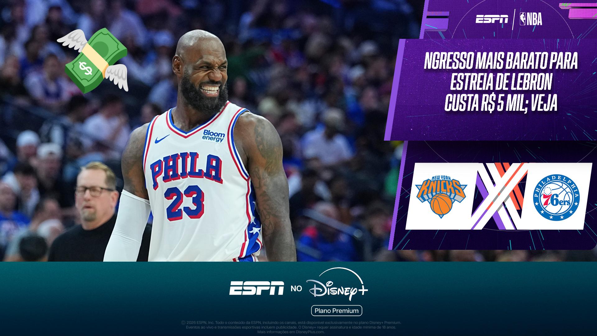 NBA de volta! Ingressos para estreia de LeBron podem ultrapassar R$ 100 mil; VEJA