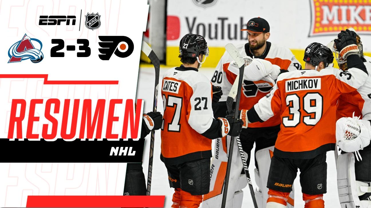 Flyers dejan atrás su mal arranque y vencen 3-2 a Avalanche - ESPN Video
