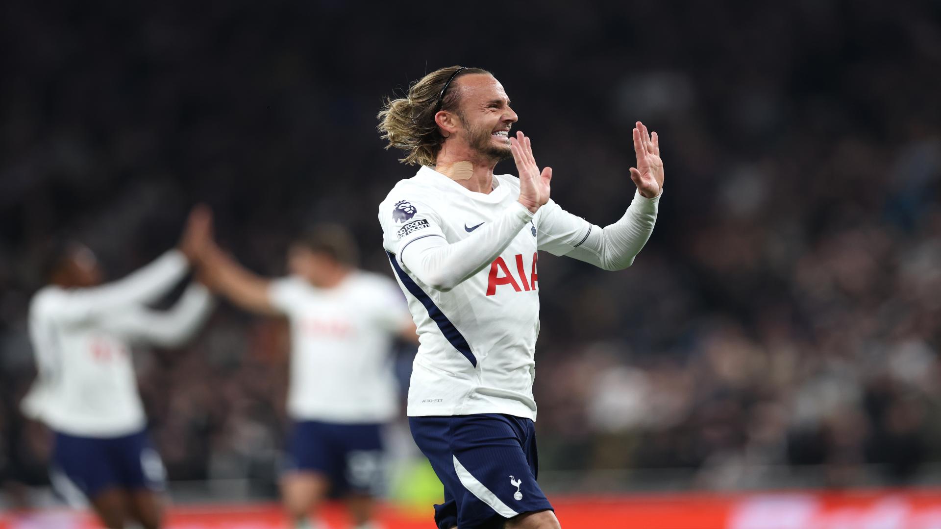Gol do Tottenham! Maddison abre o placar contra o Coventry pela Premier League